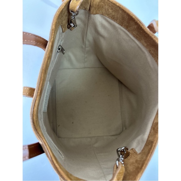Little Liffner Sprout Tote Mini Chestnut Suede - Picture 8 of 15